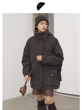 半圆/D24411543/工装仿羊羔毛外套