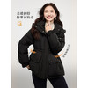 【年终特卖】熙世界收腰短款羽绒服女2025冬季新款防风立领连帽保暖白鸭绒外套 商品缩略图2