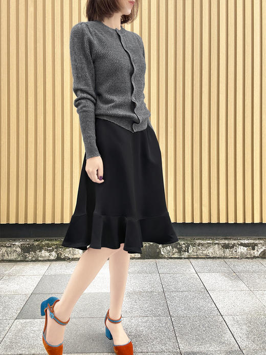 TYNVIE 羊绒羊毛混纺开衫-灰色 商品图9