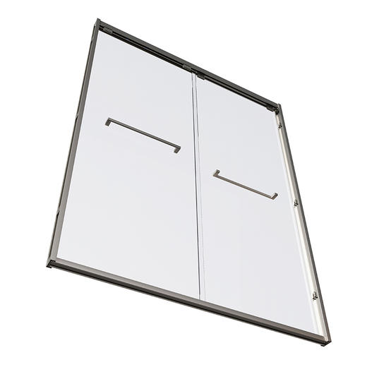 帝王洁具淋浴房一字型干湿分离隔断定制长虹玻璃推拉门卫生间SH910 商品图3