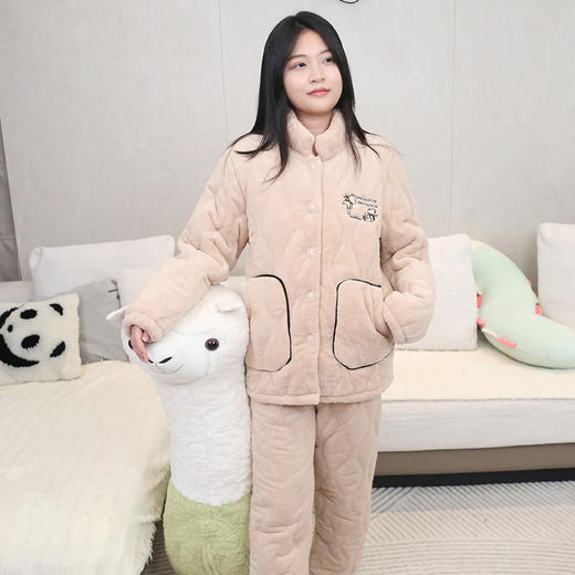 【159元1套】秋冬女士夹棉开衫家居服-2243238 商品图4