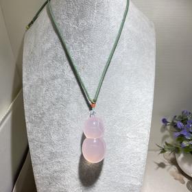 星光粉水晶葫芦吊坠，尺寸5.9/2.9cm