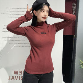 ZB1小立领胸前小标打底长袖T恤41015 冬季 344080020321