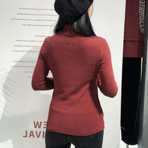 ZB1小立领胸前小标打底长袖T恤41015 冬季 344080020321 商品图3