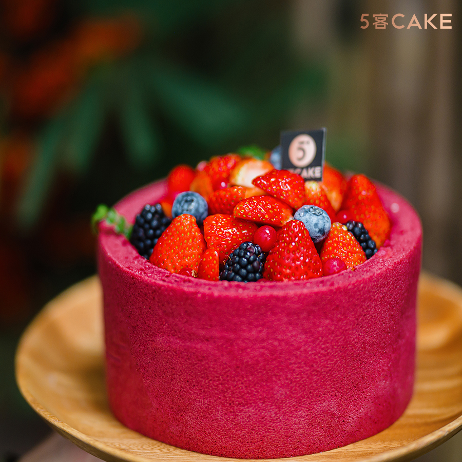 【喜上莓稍】莓果红丝绒戚风蛋糕