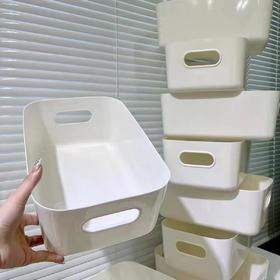 「19.9到手10个」手提收纳盒桌面多功能窄边储物盒 长方型手机壳杂物塑料收纳整理筐
