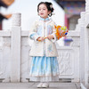 儿童汉服冬季中国风，加厚小女孩复古拜年服套装PJX-DDG8822 商品缩略图3