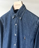 单品包邮现货 THS-无  RL马球 源厂尖尾PRL蓝染磨洗ClassicFit彩马牛仔衬衣男女 AG1300 商品缩略图6