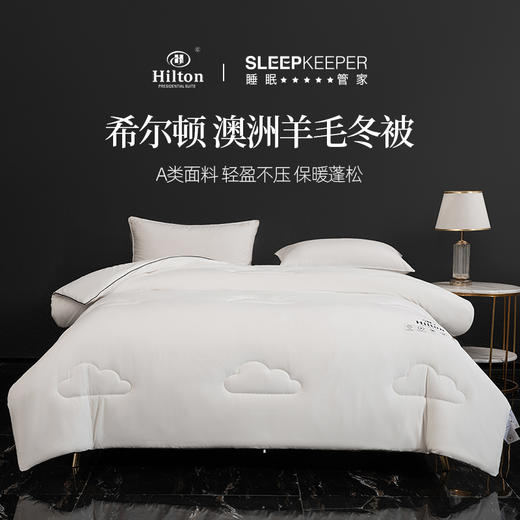 希尔顿X睡眠管家联名款 澳洲羊毛被升级款 商品图0