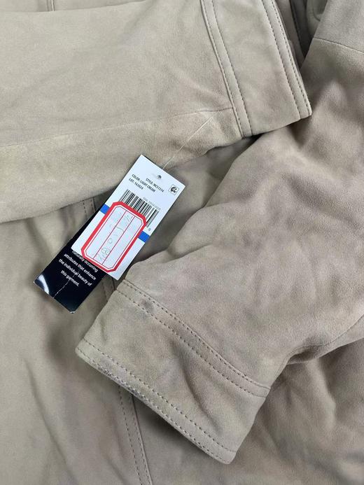 瑕疵Michael Kors/MK 男士纯色简约拉链翻领真皮绒面革夹克 商品图2