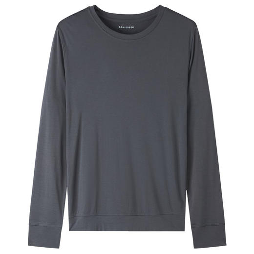 【零碳莫代尔】SCHIESSER德国舒雅男士零碳莫代尔圆领打底衫外穿休闲 35/23840Q 商品图4