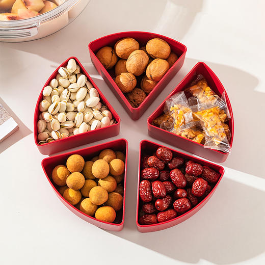 摩登主妇九宫格果盘客厅家用2024新款水果干果糖果盘零食点心盒 商品图1