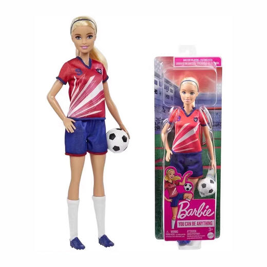 美太 芭比足球排球系列女将玩偶娃娃 商品图0