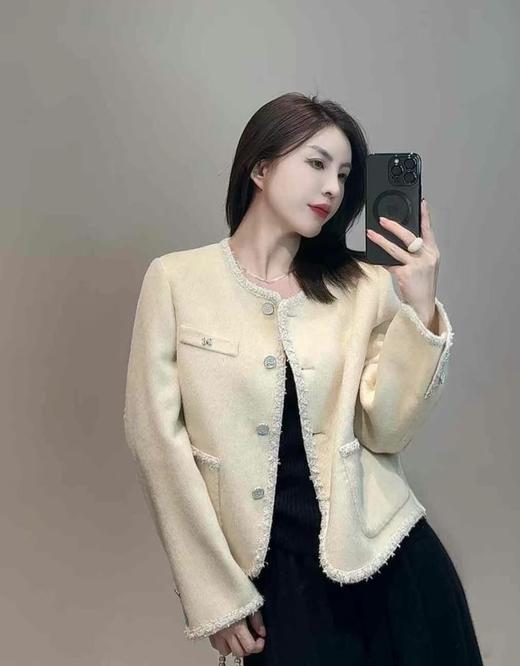 小香风女装外套HJ3A63~凝脂、顺圣、漆黑 商品图2