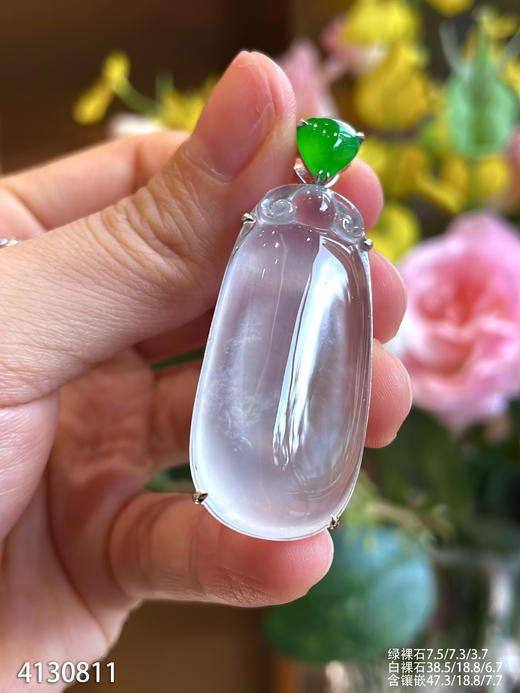 玻璃种福贝吊坠【4130811】具体价格微信咨询 商品图2