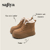 Safiya/索菲娅2024冬季加绒加厚保暖百搭系带羊羔毛复古雪地靴 SF4411A197 商品缩略图0