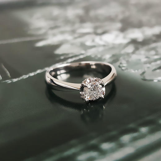 【天然正品】周生生（全爱钻系列）PT900铂金时尚经典款0.32克拉钻石戒指D-VS1-3EX11号（戒圈可改）女士现售价：3680！211024TJ12 商品图2