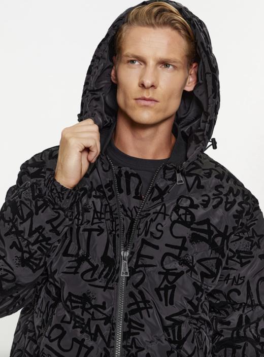 【特惠秒】Versace 范思哲 男士字母植绒涂鸦白鸭绒羽绒服外套 11690 商品图10