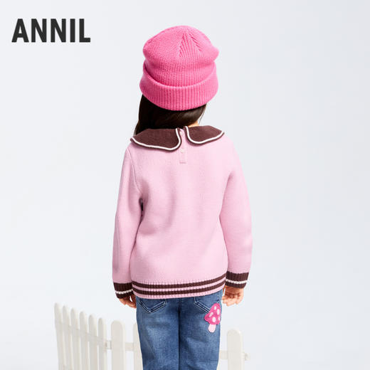女童萌趣提花毛衣冬季新款安奈儿童装实体店同款XG444593 商品图2