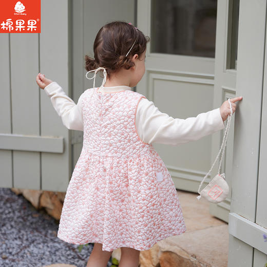 棉果果专柜同款冬季新品女童中国风背心连衣裙M522702724669 商品图1