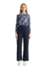 VIVIAN LIU R2437502夏女装新款时尚松紧腰裤脚开叉直筒长裤 商品缩略图5