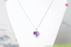 紫水晶心形吊坠  ，925银镶 商品缩略图5