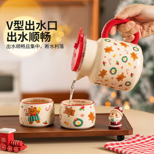 摩登主妇陶瓷泡茶壶套装新婚结婚圣诞礼物伴手礼茶具礼盒乔迁新居 商品图2