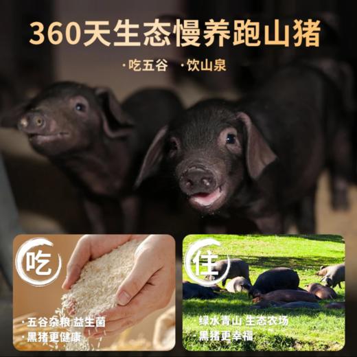 [最农公社]沂蒙山黑猪肉去皮五花肉4斤新鲜猪肉肥而不腻肉质醇香 商品图2