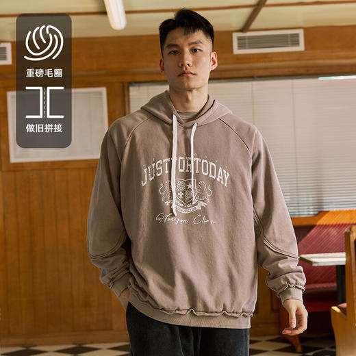 LUSHISI山川下主题重磅420g毛圈卫衣 商品图2