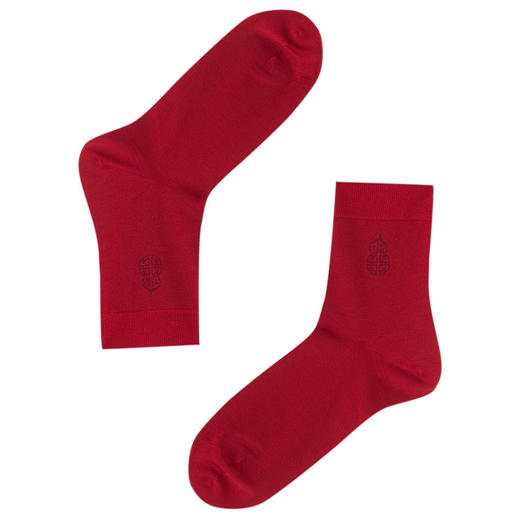 SCHIESSER 德国舒雅铂雅男士鸿运中筒袜（54%莫代尔+35%棉7%蚕丝+4%氨纶）95/24102K 商品图4