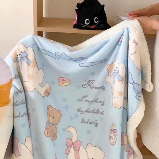 山姆同款爆款🔥蓝色猫咪酱毛毯 商品图6