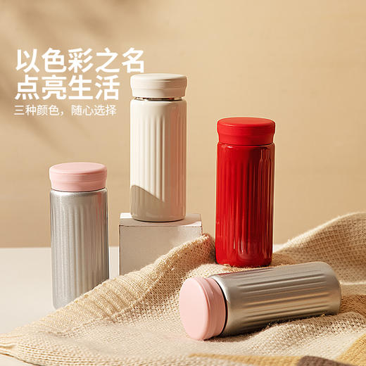 摩登主妇儿童保温杯女生家用2024新款男款办公室杯子小巧便携水杯 商品图3