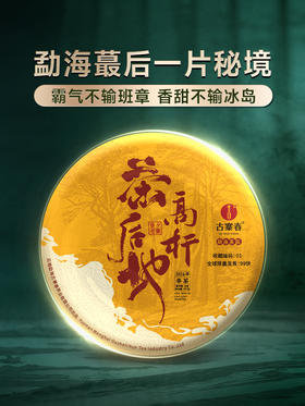 11月25日上午九9点【茶后地高杆】2024年头春头采中缅边境蕞原始的高杆古树，古寨春拥有茶王茶后的独家采摘权！357克/饼  单饼铁盒装