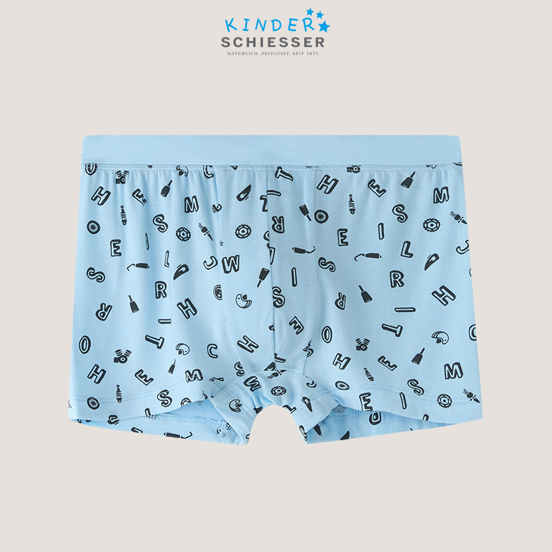 【印花莫代尔】SCHIESSER德国舒雅男童平角小裤3B-23319T