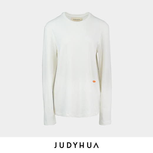 JUDYHUA mini手绣红唇长袖T恤 商品图0