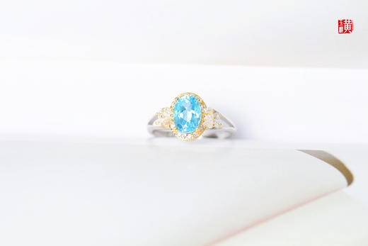 【美清】托帕石戒指 镶嵌：925银镶 商品图1