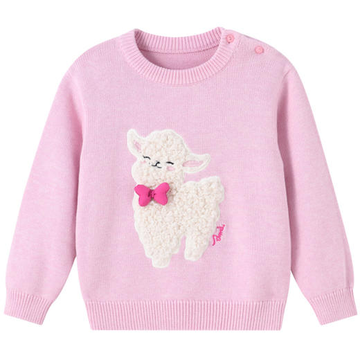 女童软萌绣花毛衣圆领冬季新款安奈儿童装实体店同款XG444591 商品图8