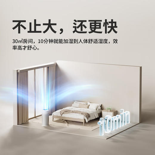 向物（SOTHING）无雾加湿器卧室静音 空气净化加湿一体机 婴儿孕妇蒸发式10L大容量客厅大面积落地式家用空气加湿 【米家版】1000mL大加湿 / 净化加湿一体机 商品图3