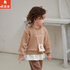 棉果果专柜同款冬季新品女童假两件加绒卫衣M422180424604 商品缩略图1