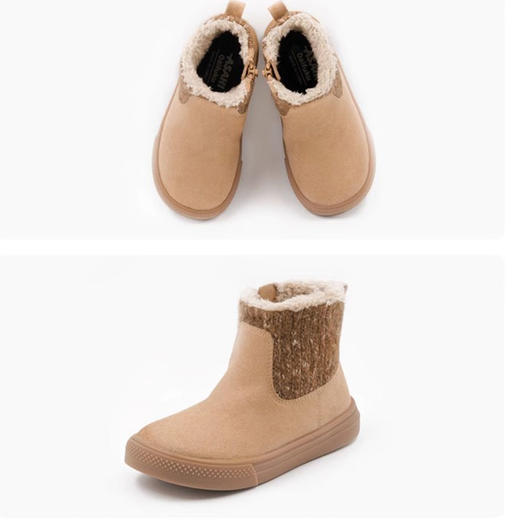 【代发】ASAHI朝日儿童秋冬鞋 切尔西靴针织款 驼色 商品图4