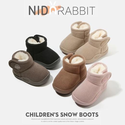 【特价29元】【22码-30码】儿童雪地靴冬季男童宝宝棉鞋软底学步鞋户外鞋保暖防滑女童雪地棉鞋【WG1007】 商品图0
