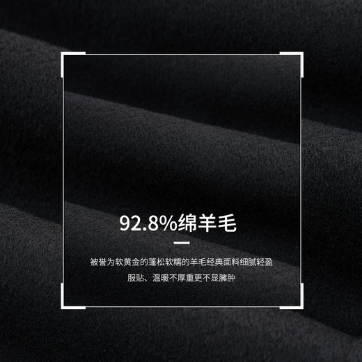 【骑士一号】绵羊毛蓄热棉内胆翻领大衣249Z0C507M 商品图4