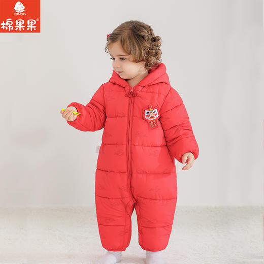 棉果果专柜同款冬季新品男童女童中国风羽绒连体衣M502722924667 商品图0