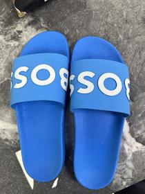 瑕疵意大利产 HUGO BOSS 男士夏季凸面徽标印花轻便休闲拖鞋一字拖