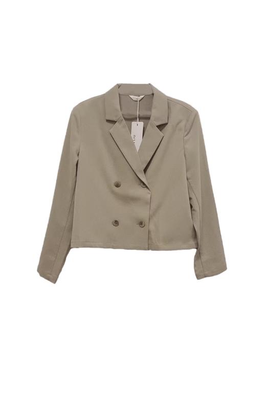 VIVIAN LIU薇薇安刘D2423101梅春女装新款翻领双排扣短款西装外套 商品图5