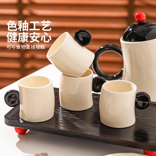 摩登主妇陶瓷泡茶壶套装礼盒结婚新婚礼物伴手礼茶具2024新款茶杯 商品图2