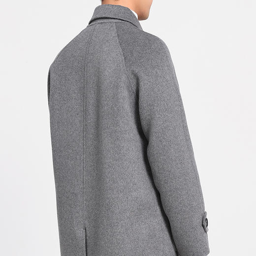 【清河羊毛羊绒专场】鹿展107 男士中长款大衣 100%羊毛 商品图2