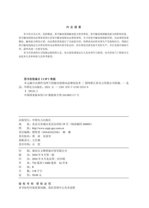 多元融合高弹性电网下的输电线路动态增容技术 商品图3