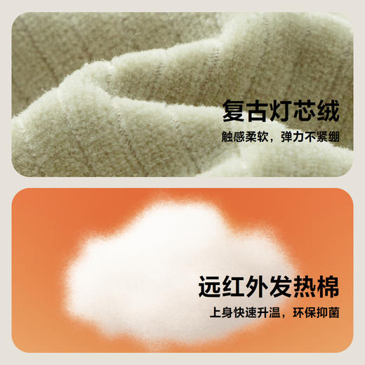 迷你巴拉冬季新款男女童发热棉服宝宝厚款保暖复古外出棉衣 商品图3