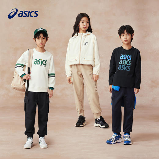Asics/亚瑟士童装男女童工装长裤运动弹力透气时尚2025年春新款 商品图4